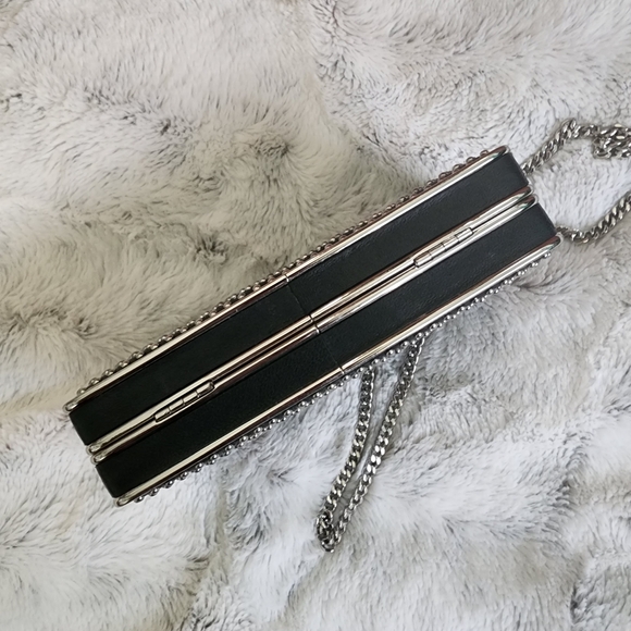 Michael Kors Black and Silver Studded Clutch - Picture 4 of 12